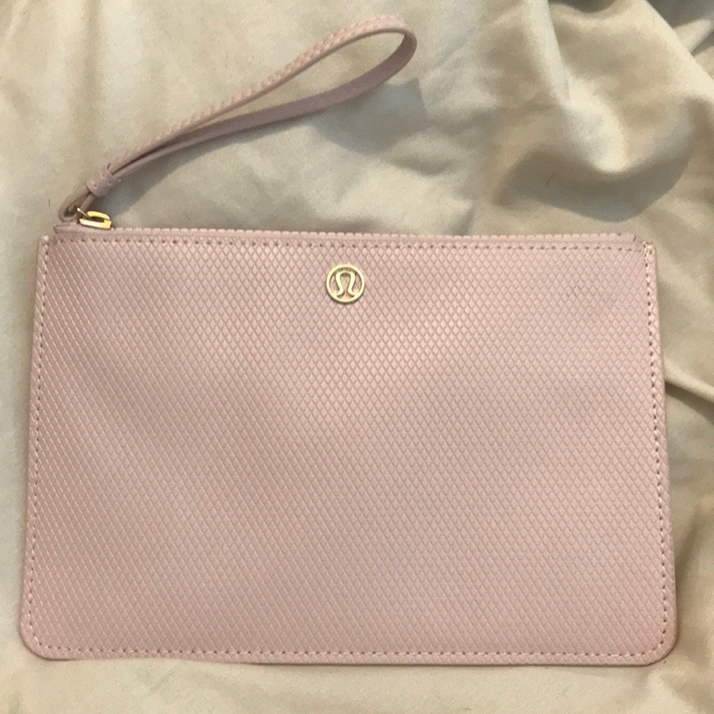 Light Pink Lululemon clutch